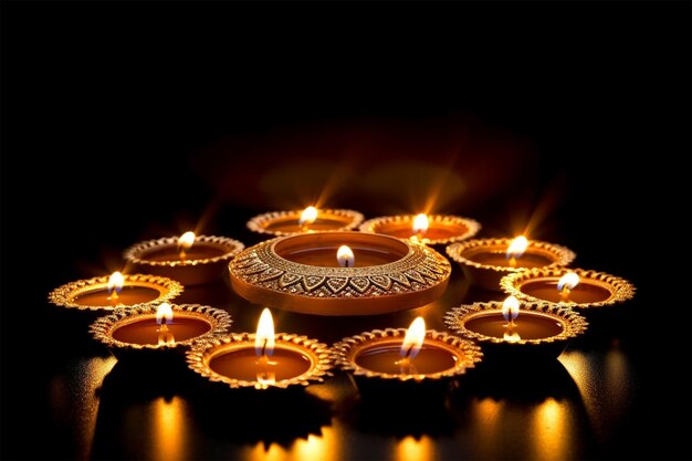 Photo diwali diyas