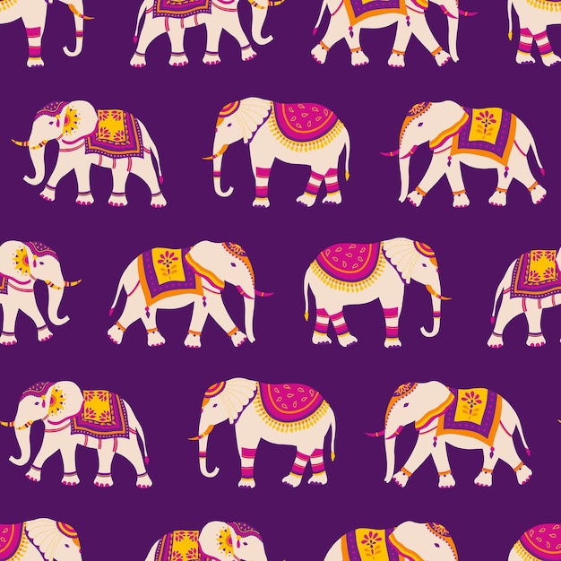 Diwali elephent pattern