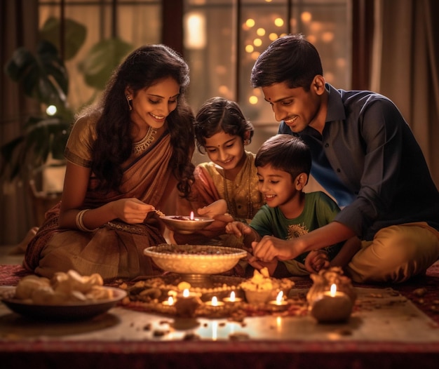 Diwali familie tradities