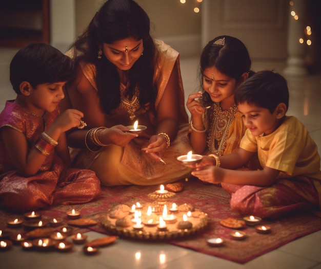 Diwali familie tradities