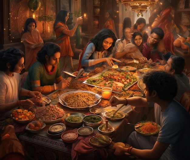 Diwali feast