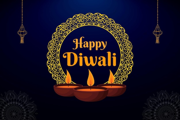 Diwali festival card Diwali festival card design