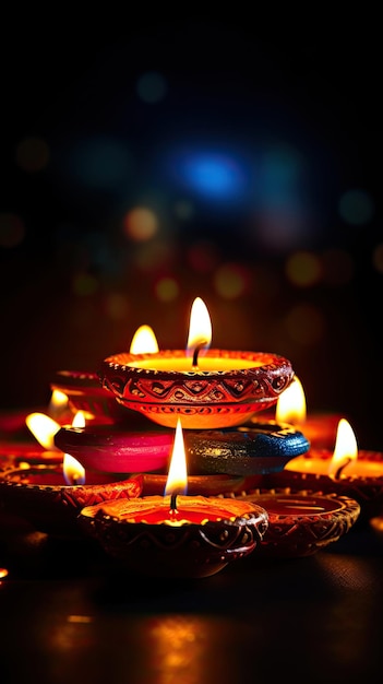 A diwali festival is celebrated in india.