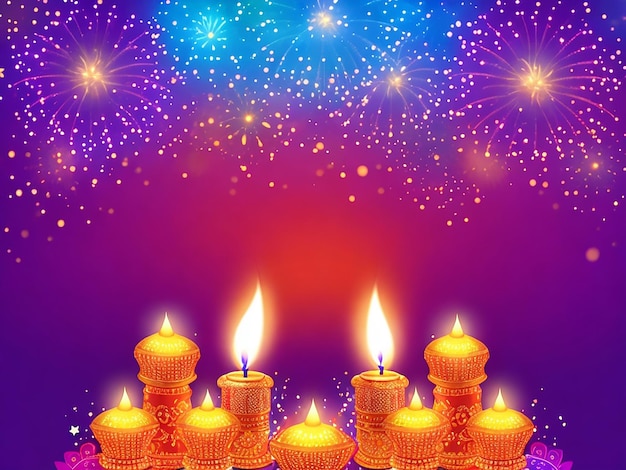 Diwali festival lichtposter