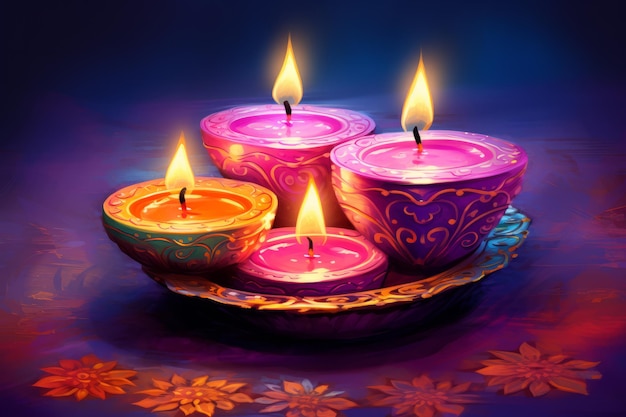 Diwali festival of lights background