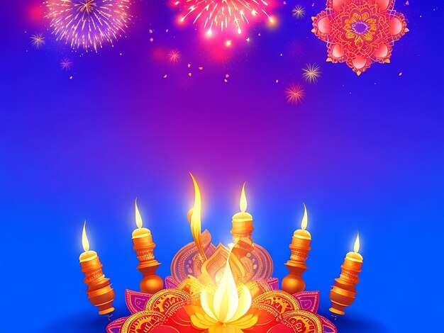 Diwali festival lights poster