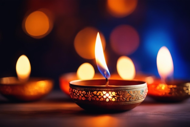 Diwali-festival met diya