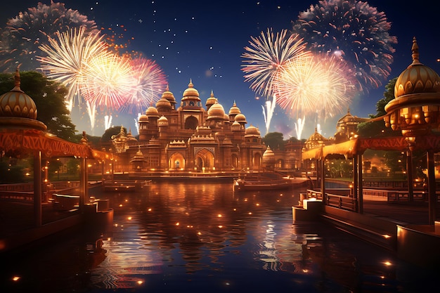 Diwali-festival van licht en vreugde in India