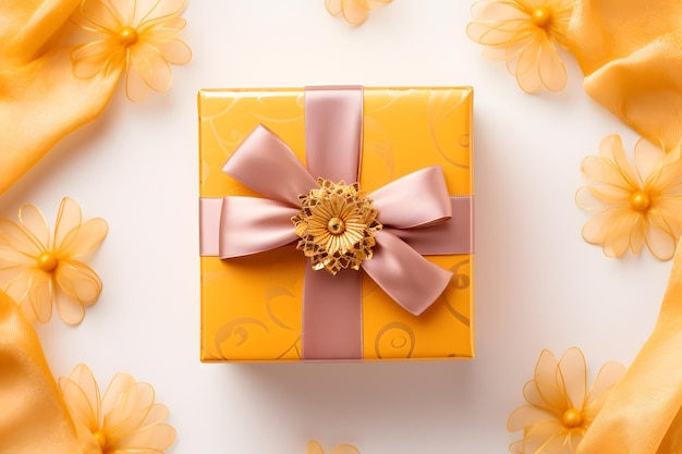 Diwali gift box with ribbon