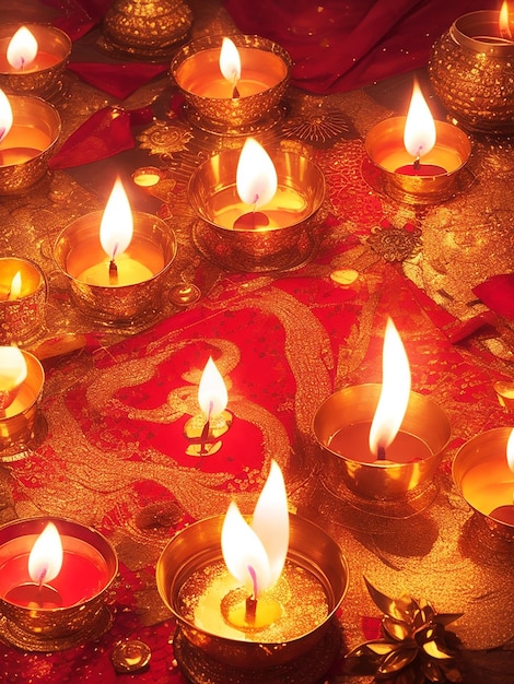 Diwali Glow Capturing the Spirit in a Poster