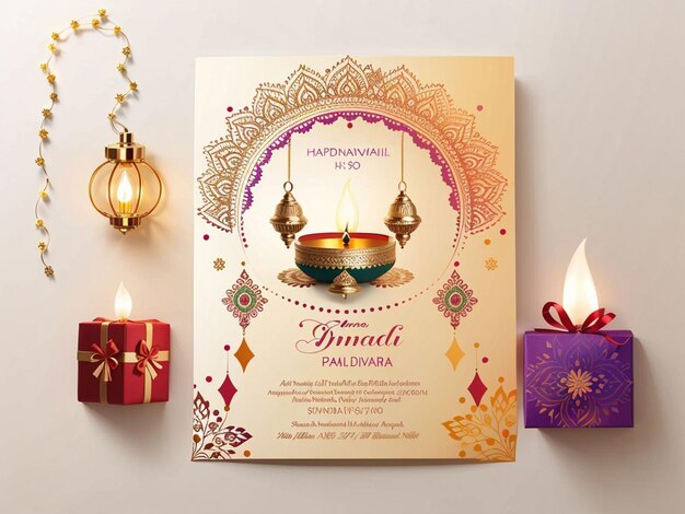 Foto cartoline di auguri di diwali