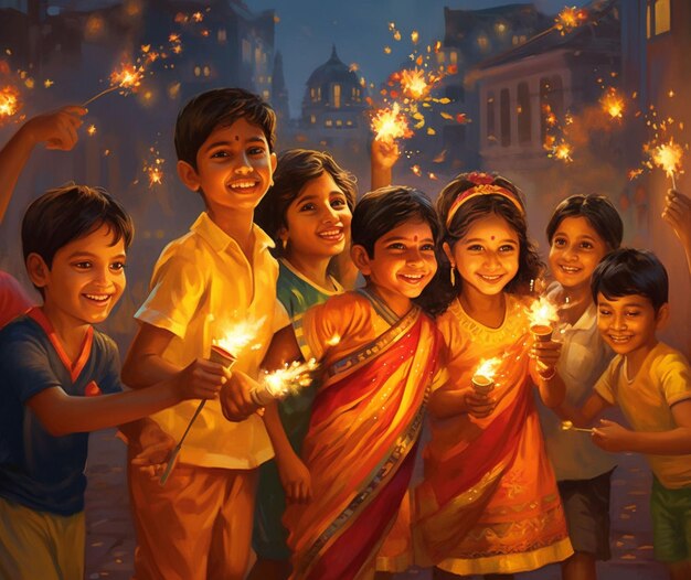 Diwali holiday indian traditional festival