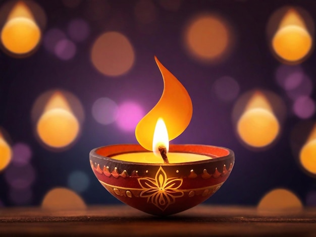 Diwali illustratie HD 8K behang Stock Photographic Image