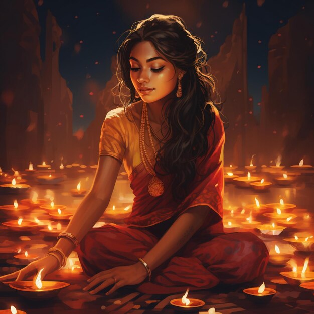 Diwali-illustratie