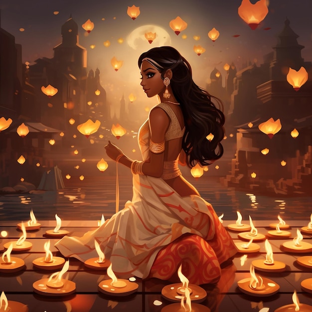 Diwali Illustration