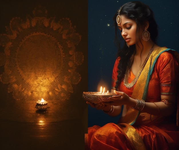 Diwali inspired art