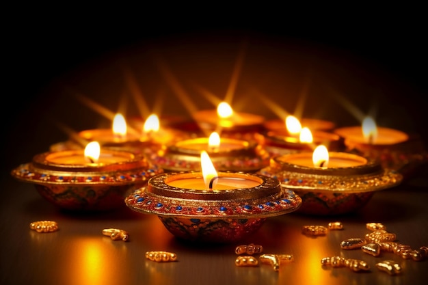 Diwali is the festival of lights in india.