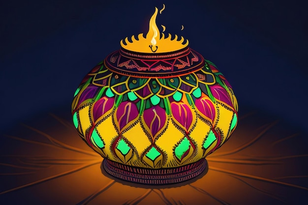 diwali lamp background