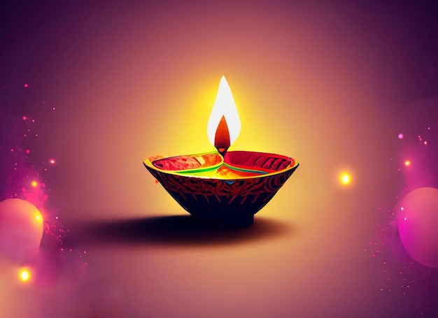 diwali lamp stylis background