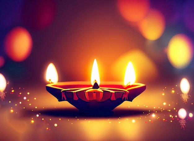 diwali lamp stylis background
