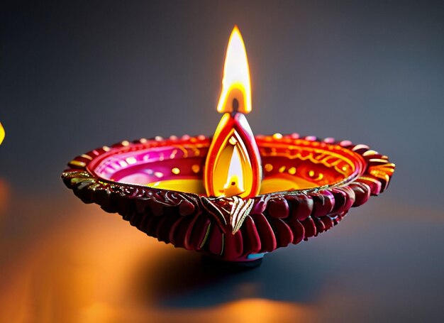 Diwali lampen rood