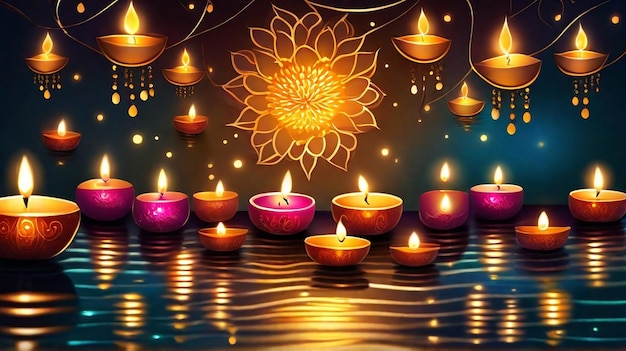 Diwali Lamps in Design