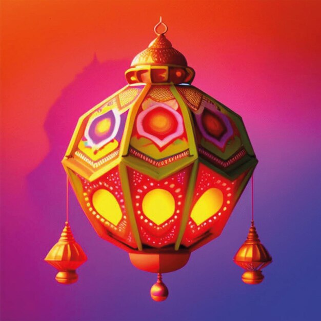 Diwali lantern diya indian shape