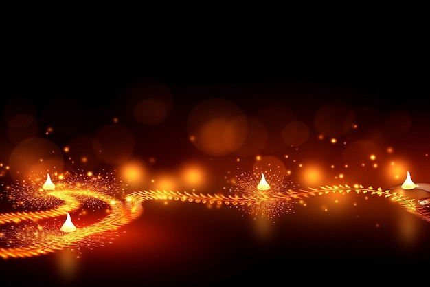 Diwali light background illustration