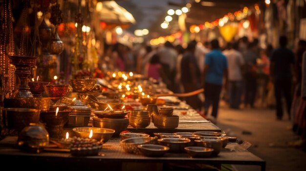 Diwali Market and Shopping