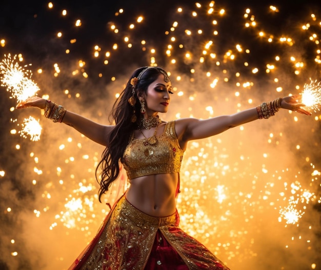 Foto musica e danza di diwali