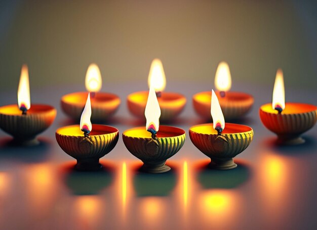 diwali oil lamp background