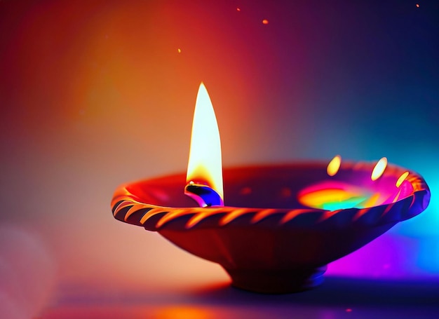 diwali oil lamp background