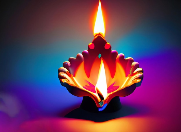 Diwali oil lamp background