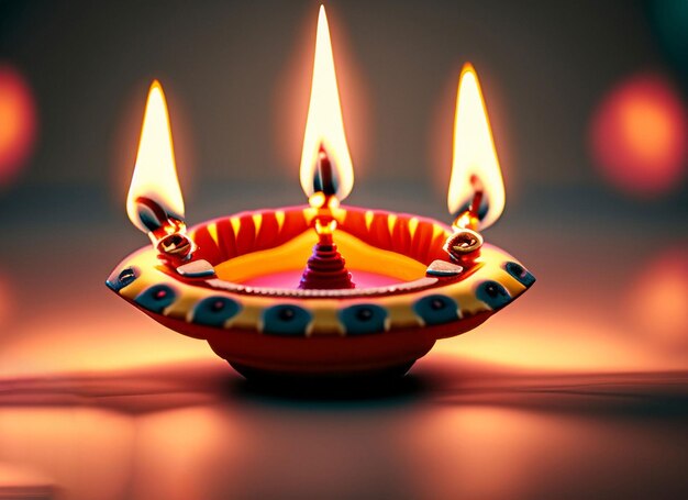 diwali oil lamp background