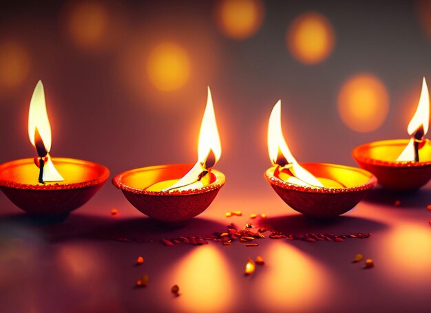 diwali oil lamp background