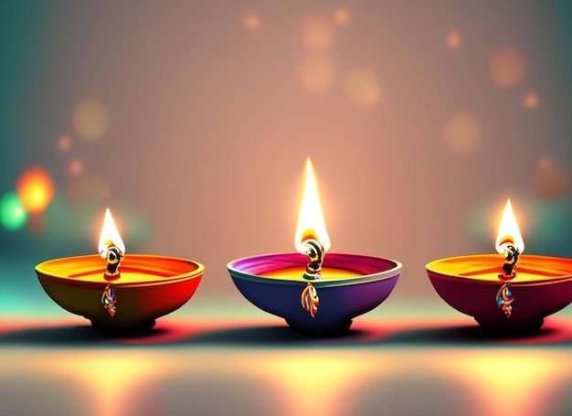 diwali olielamp achtergrond