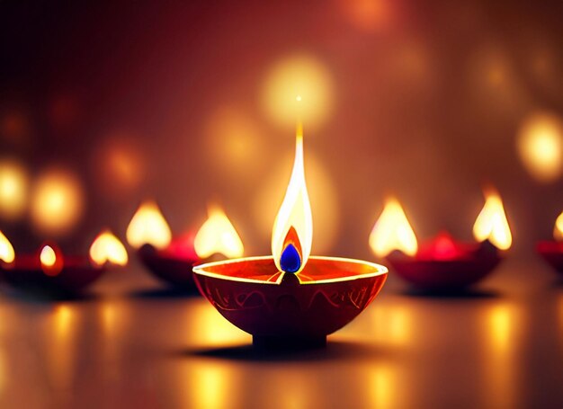 diwali olielamp achtergrond