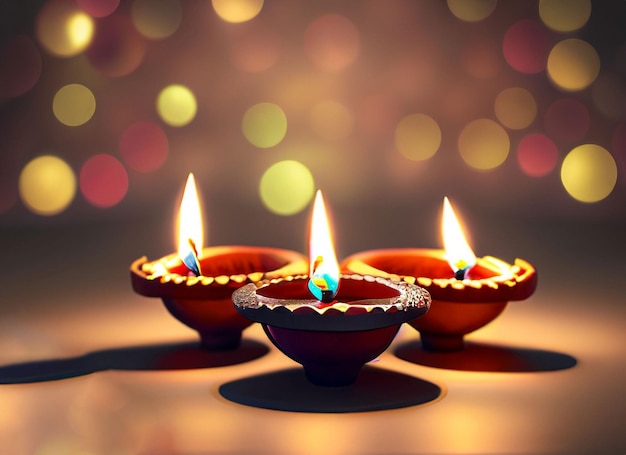 diwali olielamp achtergrond