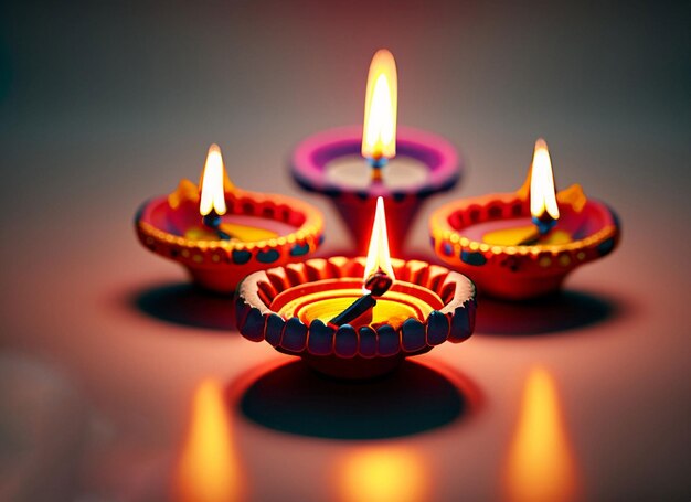 diwali olielamp achtergrond