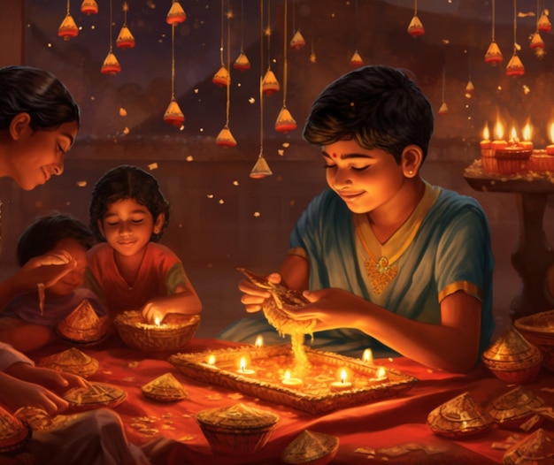 Photo diwali patakas