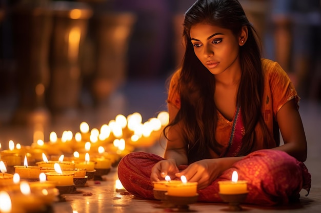 Diwali Puja Een festival van licht en gebed