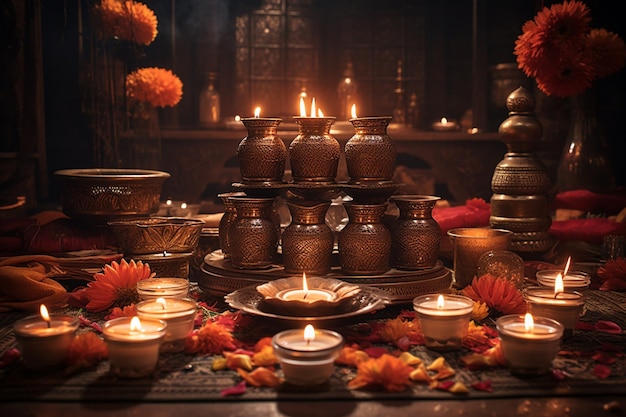 제너레이티브 AI로 만든 전통을 조명하는 Diwali Puja Serenity