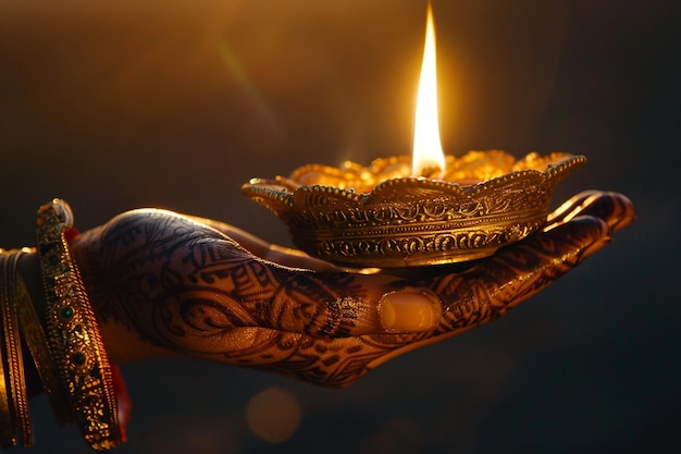 Diwali schijnt stralende feesten