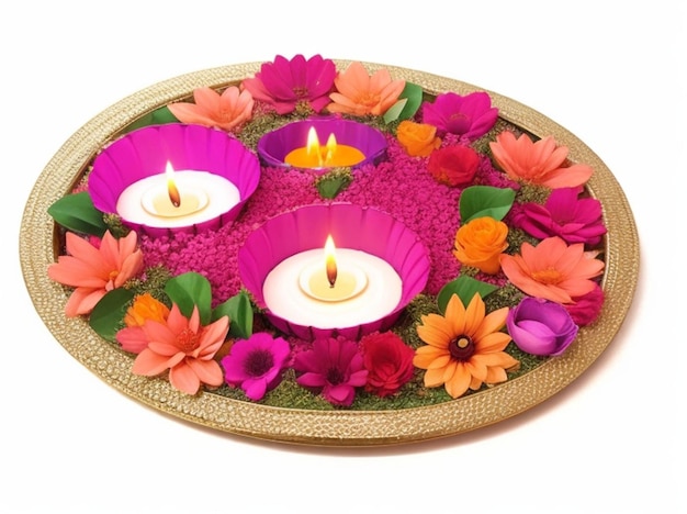 Diwali speciaal bloemenbakje