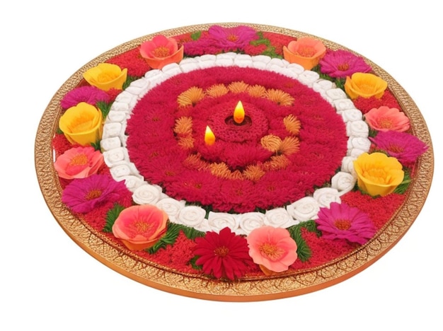 Diwali special flower tray