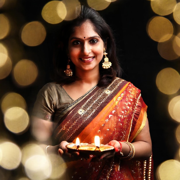 diwali standing pose