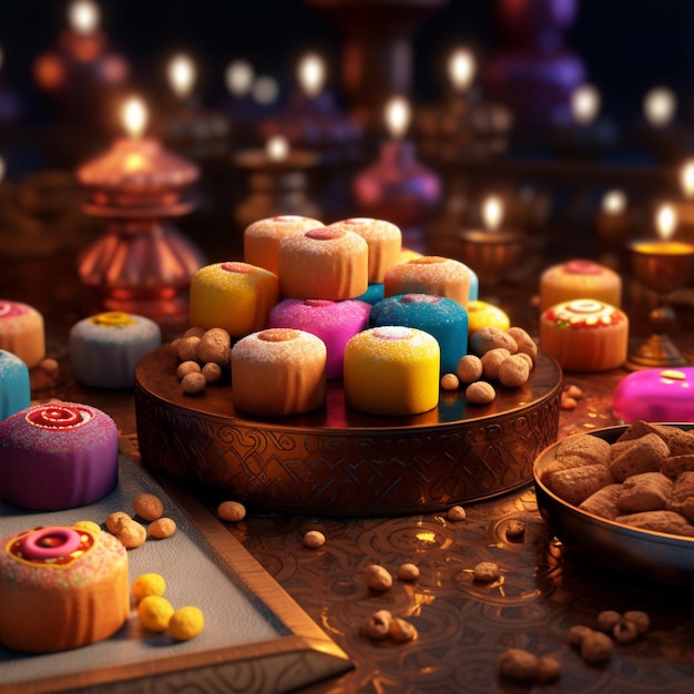 Diwali sweets high quality 4k ultra hd hdr