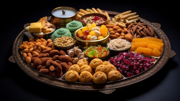 Photo diwali sweets and snacks