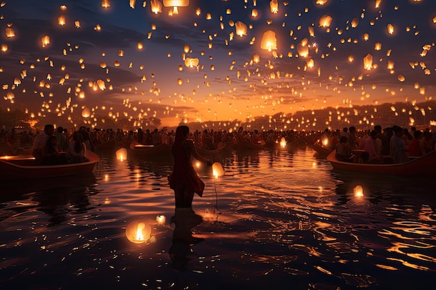 写真 光と慈悲の勝利を祝うディワリ祭