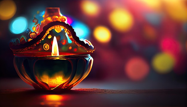 Diwali the triumph of light and kindness Hindu festival of lights celebration Diya oil lamps 24th October